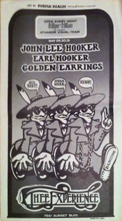 Golden Earrings show announcement May 29, 1969 Los Angeles - Thee Experience